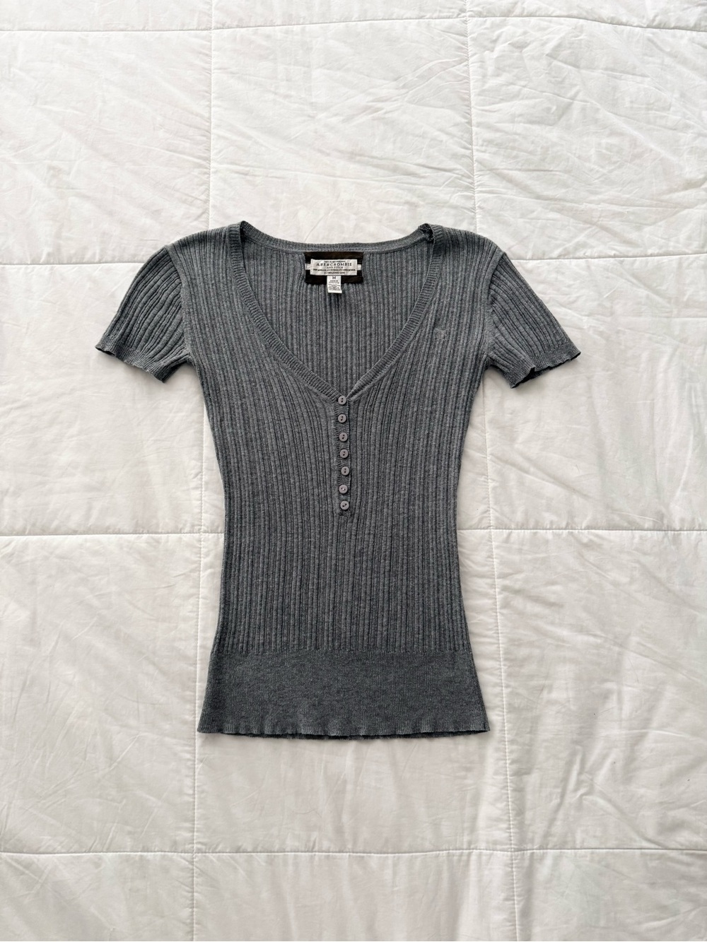 Abercrombie & fitch short sleeve Henley top